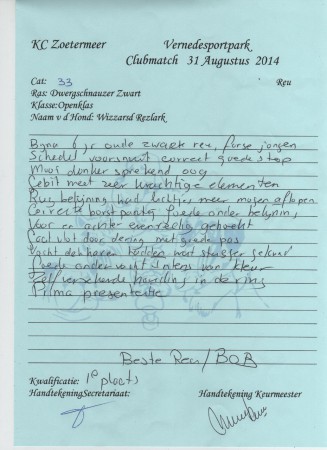 31-08-2014 KC Zoetermeer 1EX - BOB